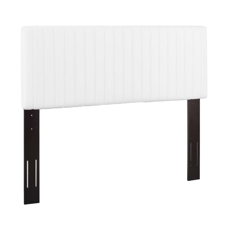 Meadow Faux Leather King/California King Headboard in White