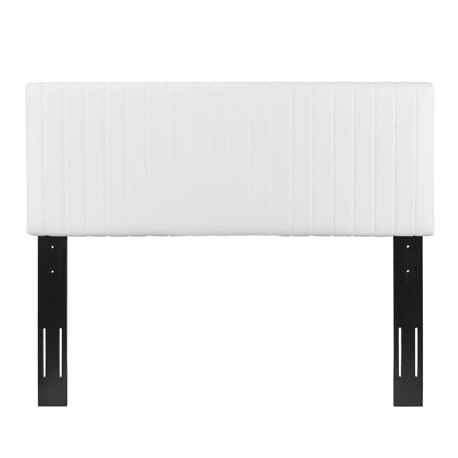Meadow Faux Leather King/California King Headboard in White