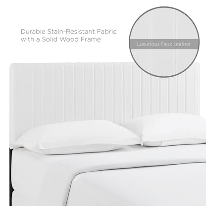 Keira Faux Leather King/California King Headboard by Furniture For America