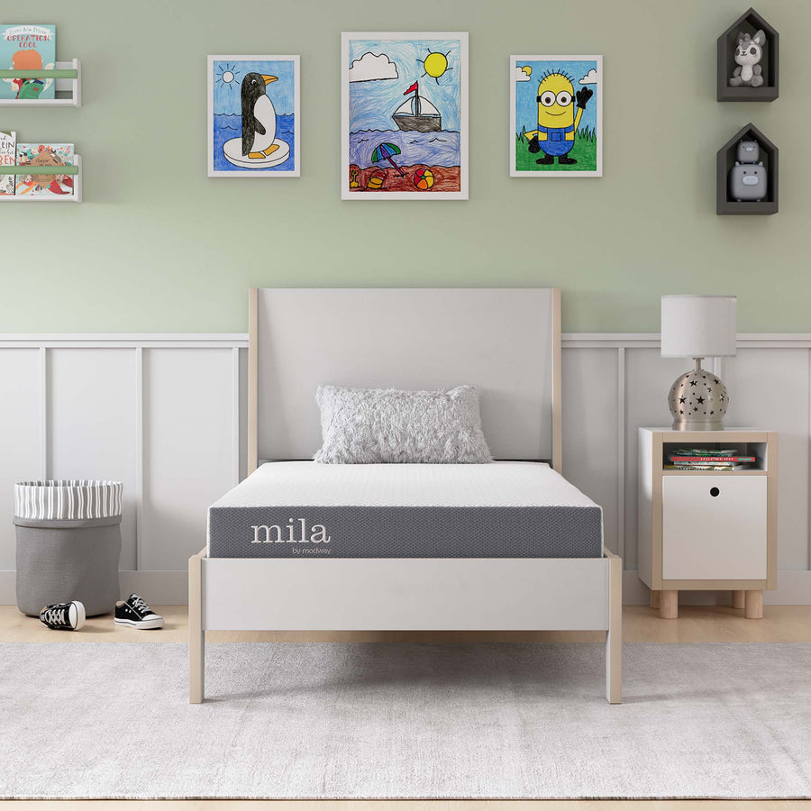Birch 6" Foam Twin Mattress Set of 2 in White
