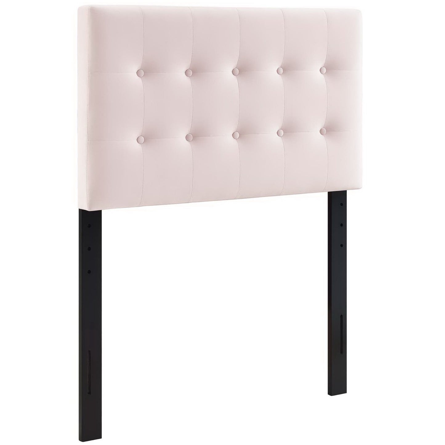 Emily Biscuit Tufted Performance Velvet Twin Headboard by Furniture For America