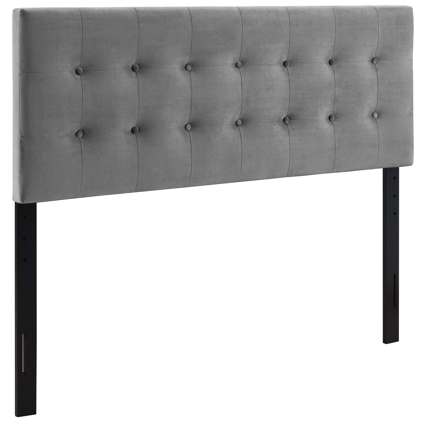 Emily Biscuit Tufted Performance Velvet Full Headboard by Furniture For America