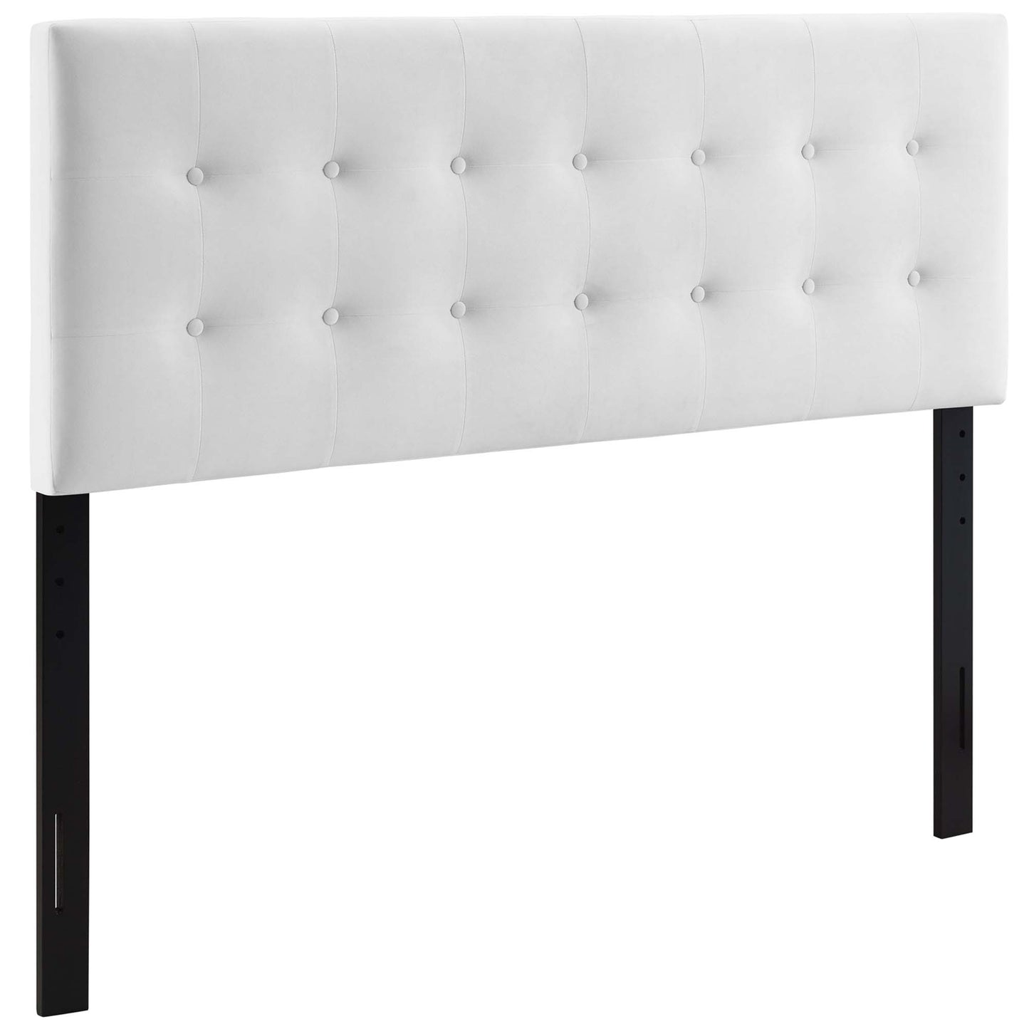 Emily Biscuit Tufted Performance Velvet Full Headboard by Furniture For America