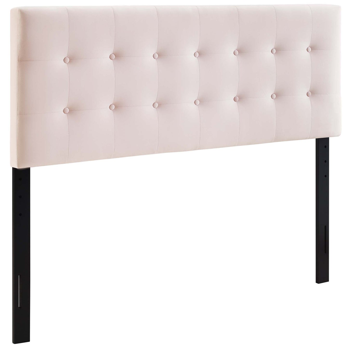 Emily Biscuit Tufted Performance Velvet Queen Headboard by Furniture For America