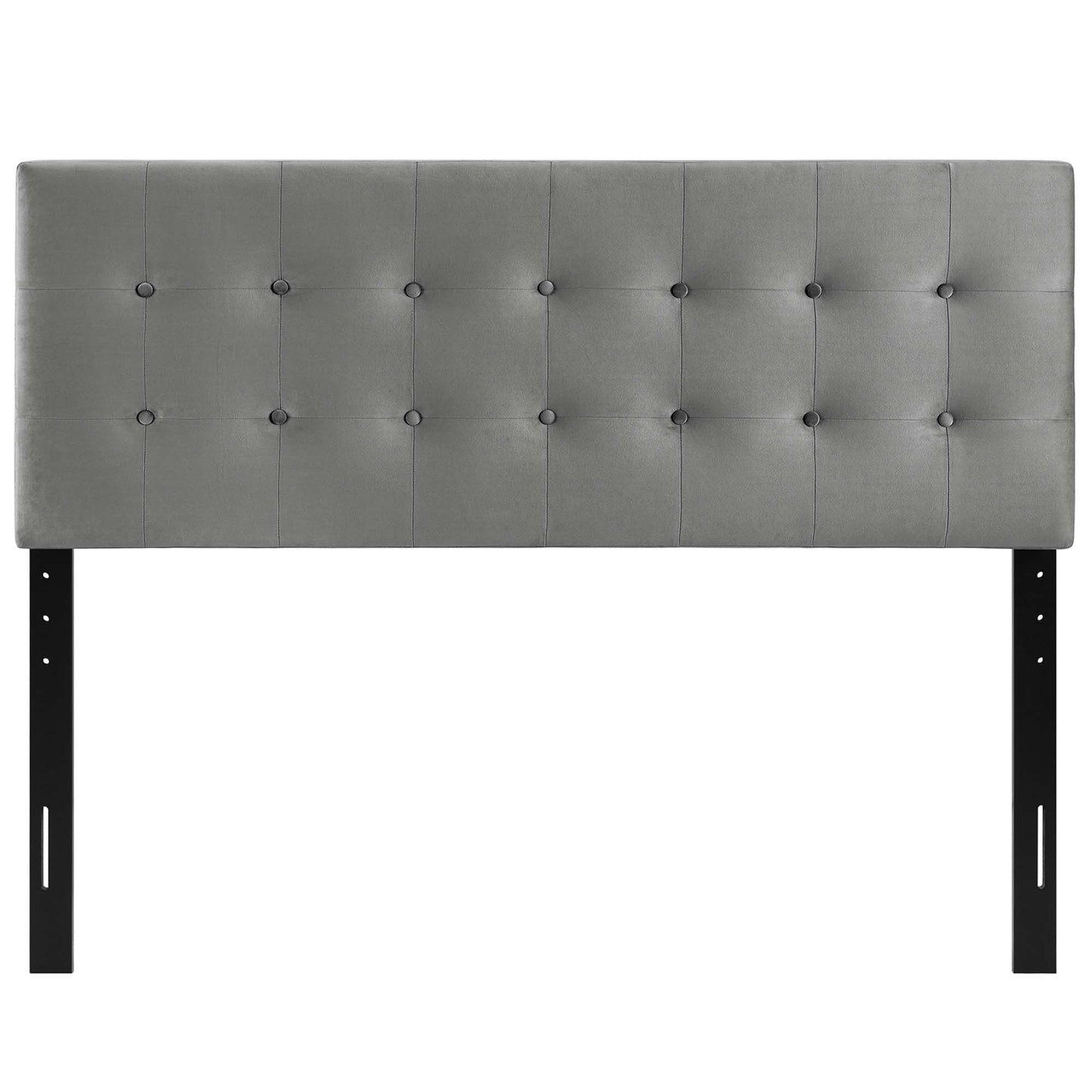 Emily Biscuit Tufted Performance Velvet King Headboard by Furniture For America