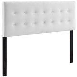 Vale Biscuit Tufted Performance Velvet King Headboard in White