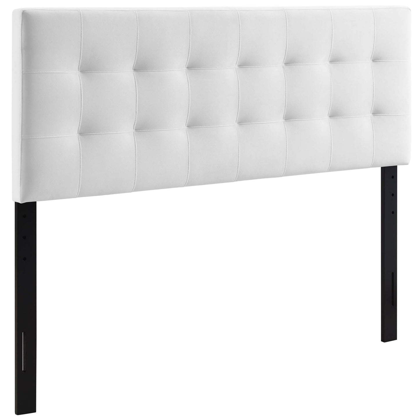 Lily Biscuit Tufted Performance Velvet King Headboard by Furniture For America