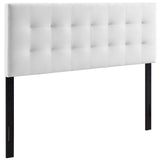 Cleo Biscuit Tufted Performance Velvet King Headboard in White