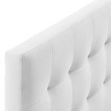 Cleo Biscuit Tufted Performance Velvet King Headboard in White