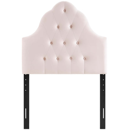 Sovereign Diamond Tufted Performance Velvet Twin Headboard in Pink