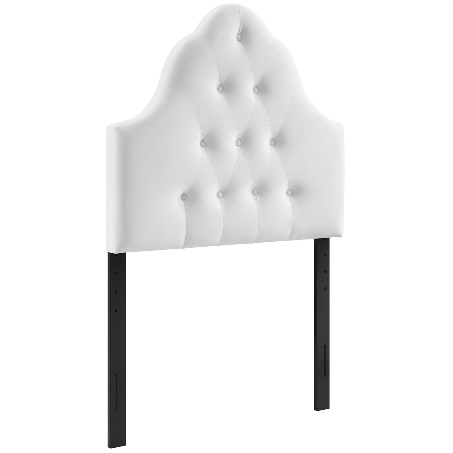 Sovereign Diamond Tufted Performance Velvet Twin Headboard by Furniture For America