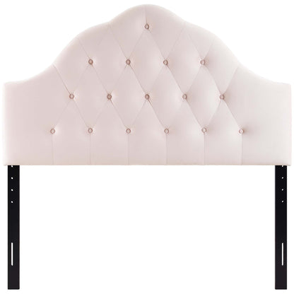 Sovereign Diamond Tufted Performance Velvet Queen Headboard by Furniture For America
