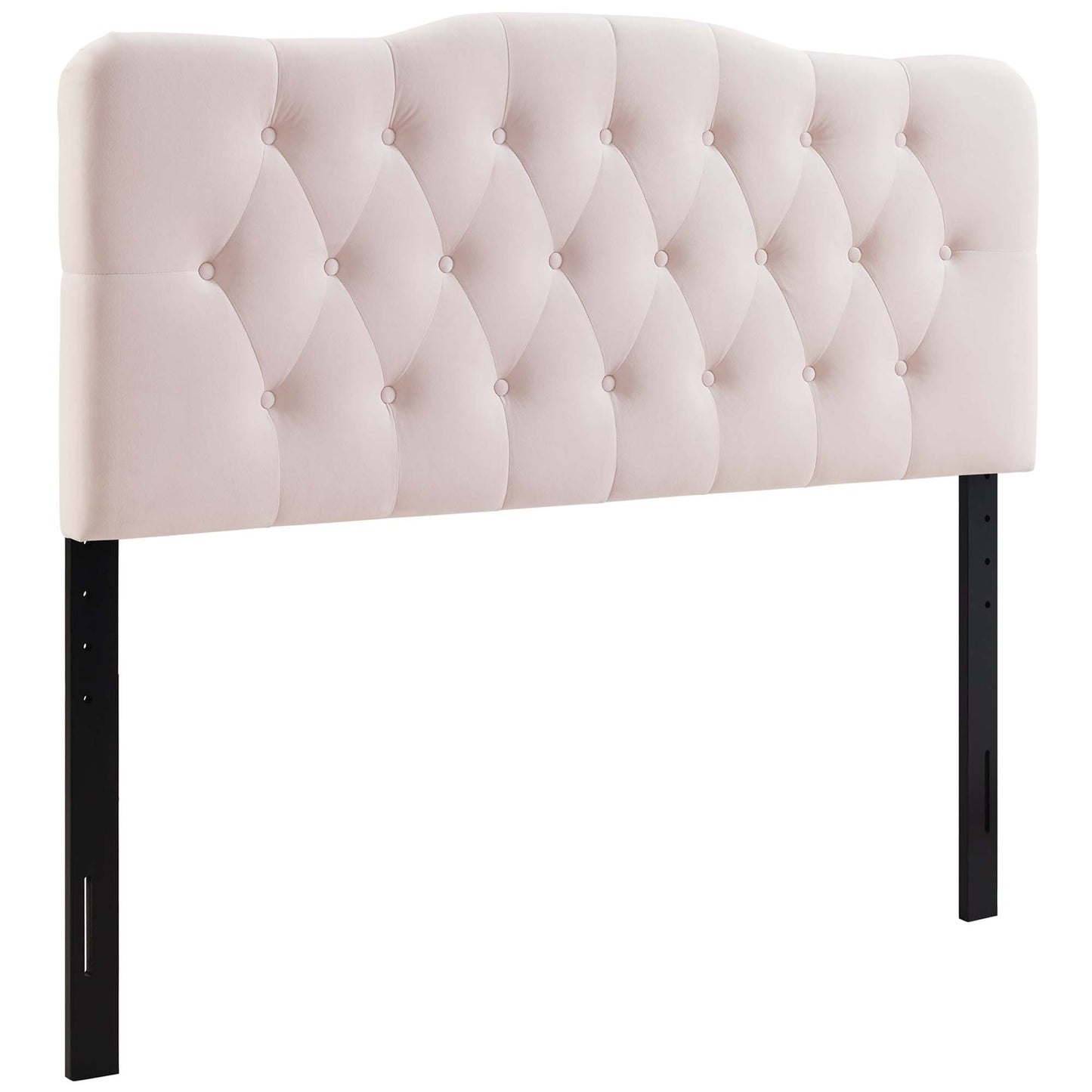 Annabel Diamond Tufted Performance Velvet King Headboard by Furniture For America