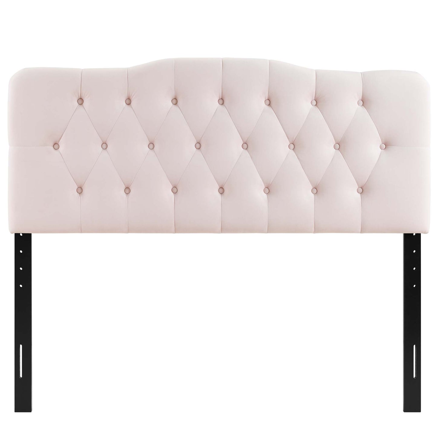 Annabel Diamond Tufted Performance Velvet King Headboard by Furniture For America