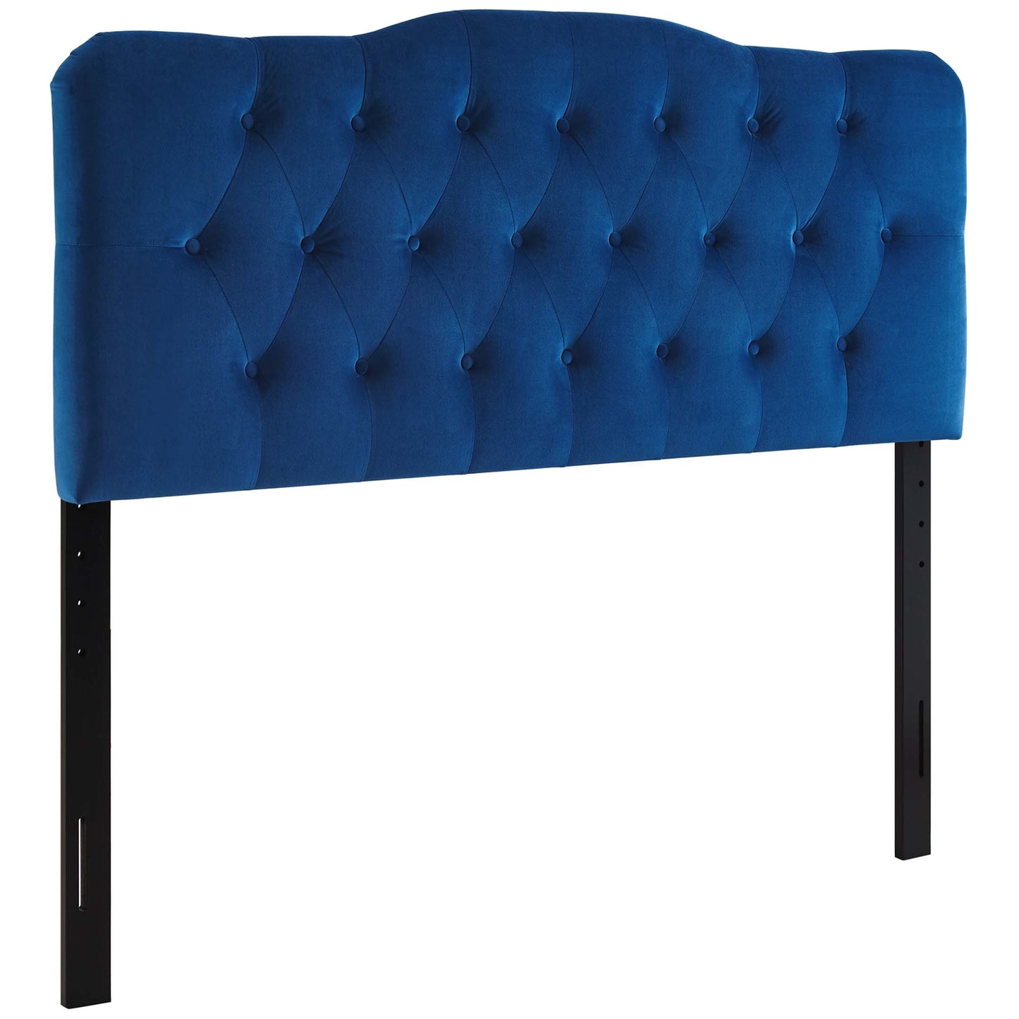 Annabel Diamond Tufted Performance Velvet Queen Headboard by Furniture For America