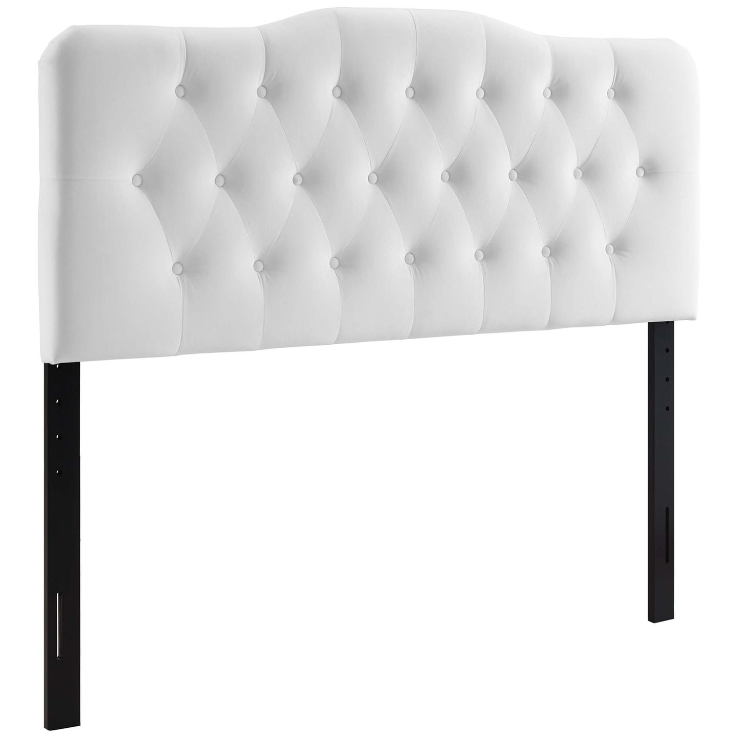 Annabel Diamond Tufted Performance Velvet Queen Headboard by Furniture For America