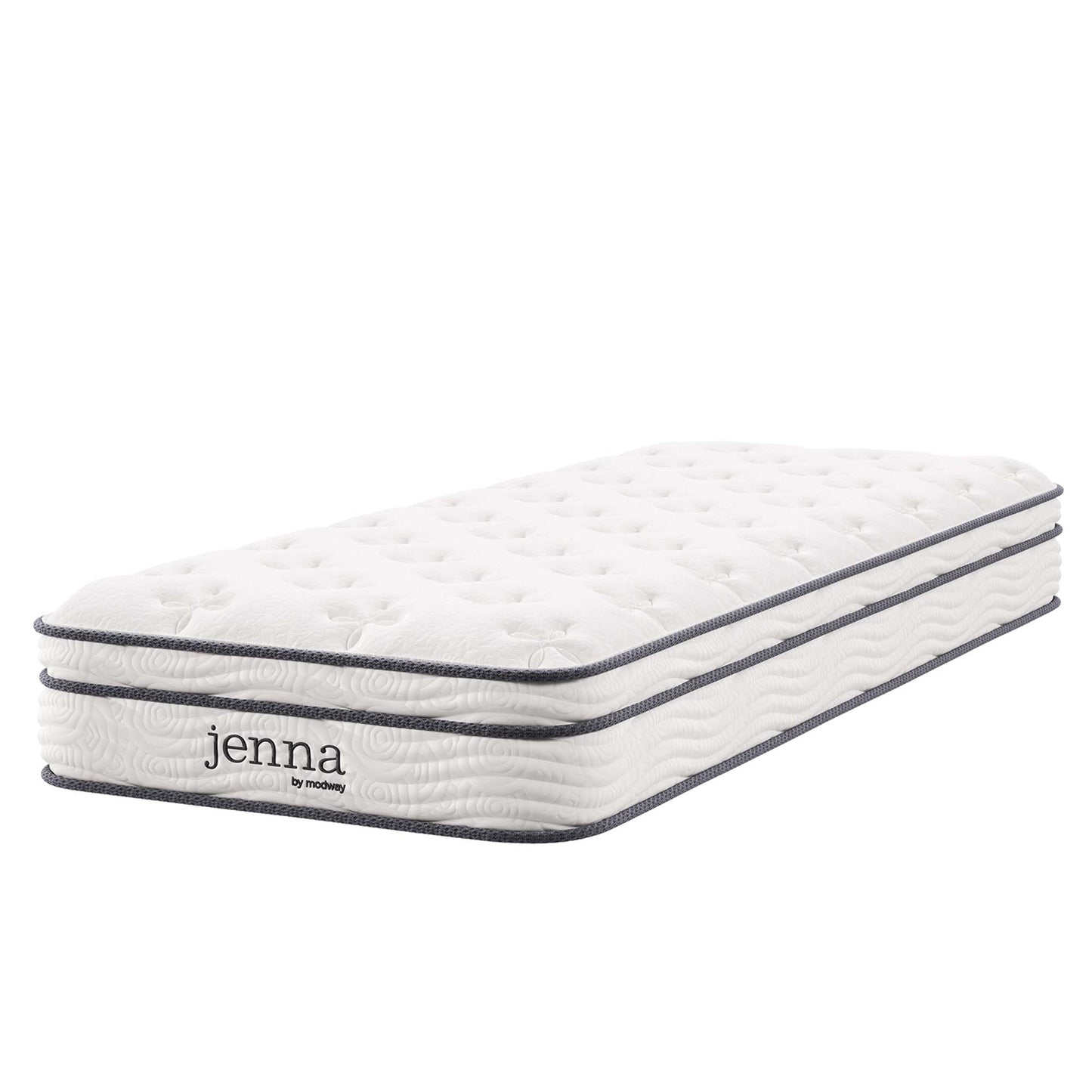 Jenna 8" Innerspring and Foam Narrow Twin Mattress by Furniture for America