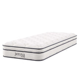 Aria 8" Innerspring and Foam Narrow Twin Mattress in White