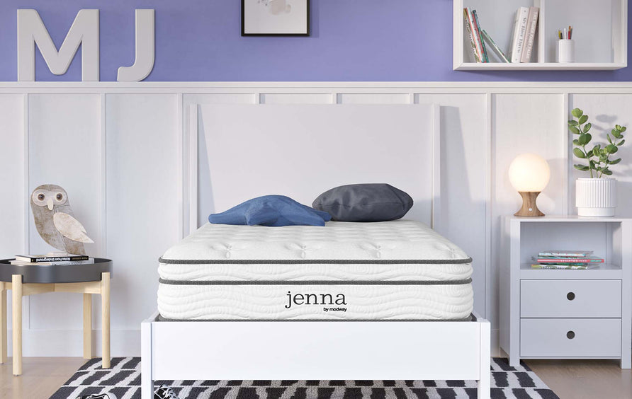 Aria 8" Innerspring and Foam Narrow Twin Mattress in White