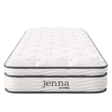Aria 8" Innerspring and Foam Narrow Twin Mattress in White