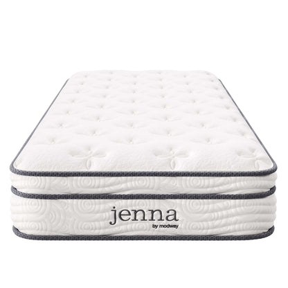 Jenna 8" Innerspring and Foam Narrow Twin Mattress by Furniture for America