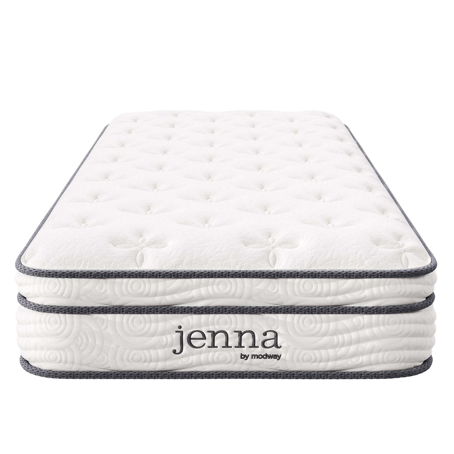 Aria 8" Innerspring and Foam Narrow Twin Mattress in White