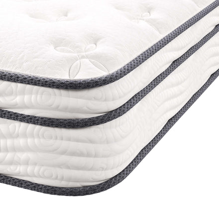 Jenna 8" Innerspring and Foam Narrow Twin Mattress in White