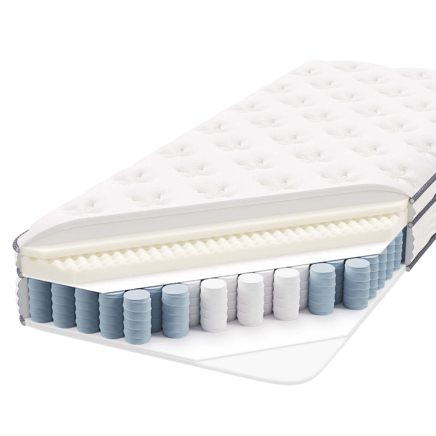 Aria 8" Innerspring and Foam Narrow Twin Mattress in White