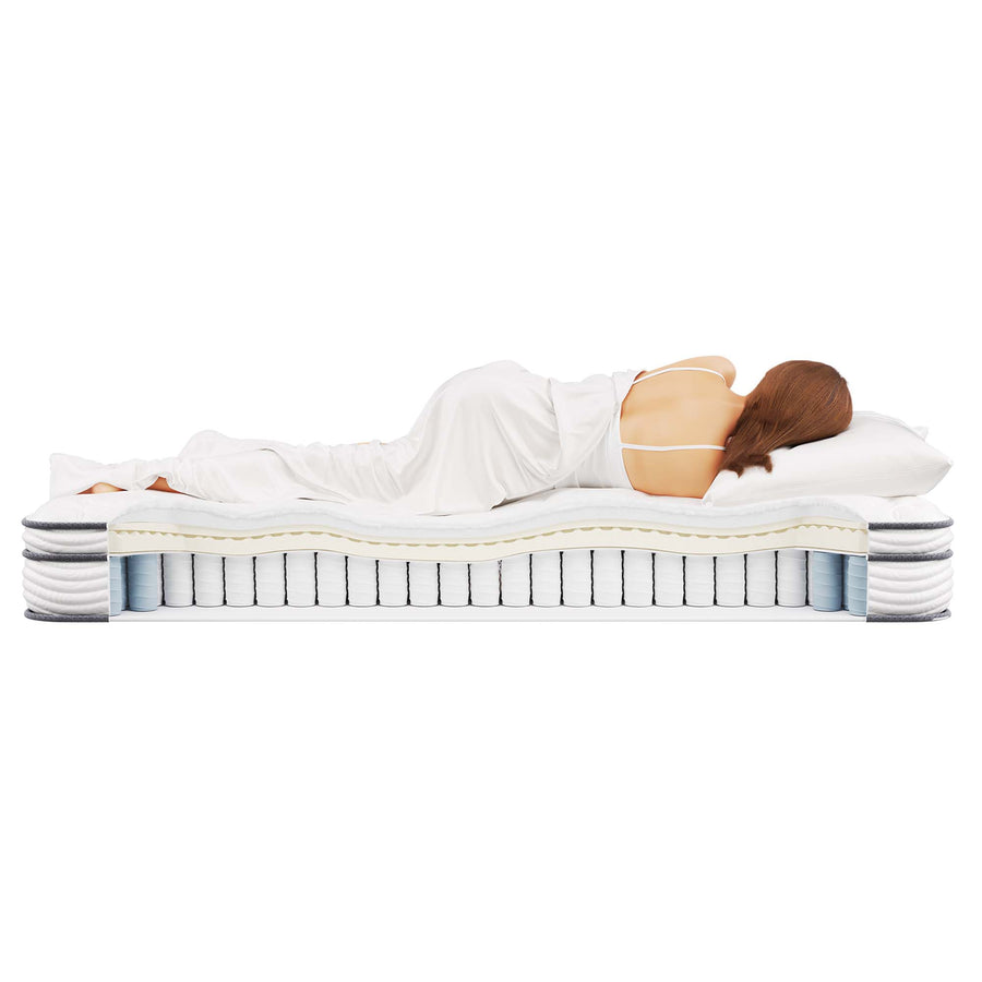 Aria 8" Innerspring and Foam Narrow Twin Mattress in White