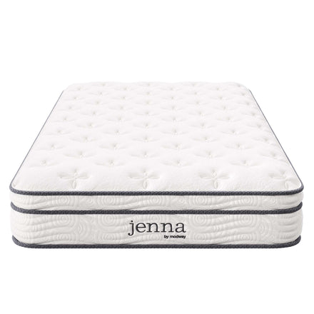 Jenna 8" Innerspring and Foam Twin Mattress in White