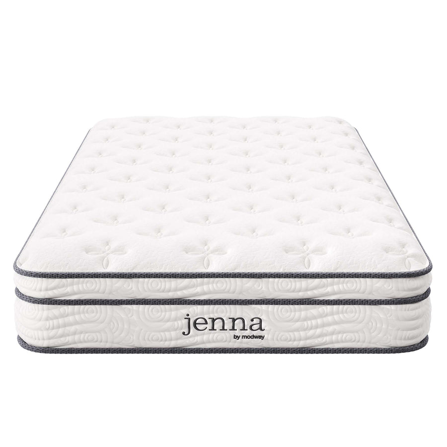 Aria 8" Innerspring and Foam Twin Mattress in White