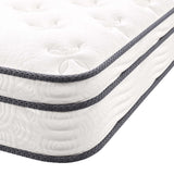 Aria 8" Innerspring and Foam Twin Mattress in White