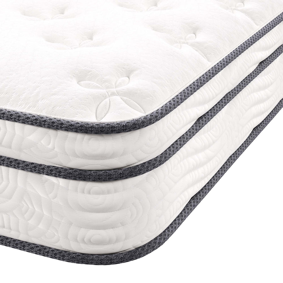Aria 8" Innerspring and Foam Twin Mattress in White