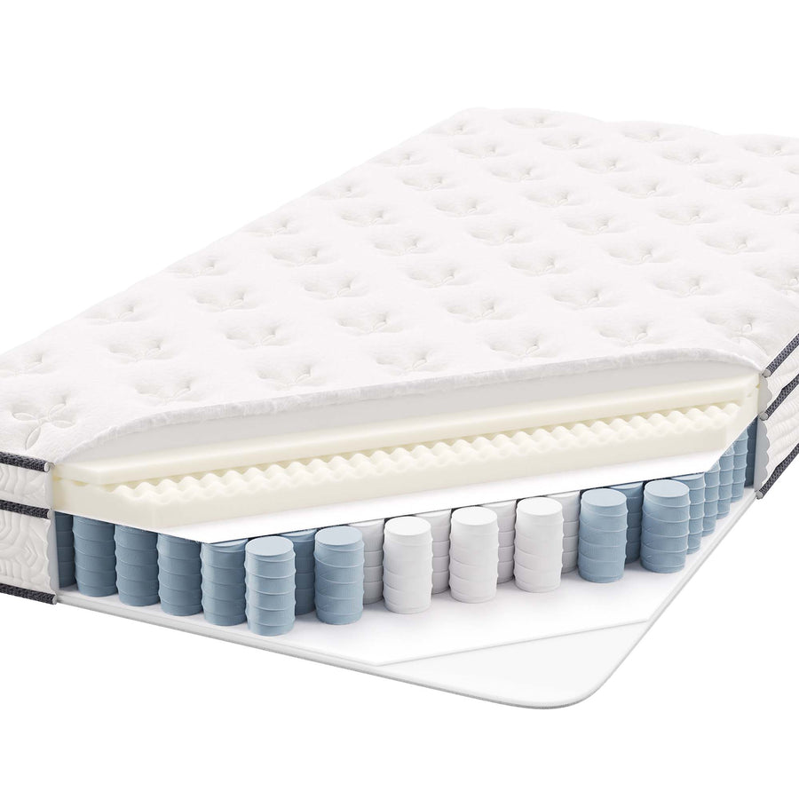 Aria 8" Innerspring and Foam Twin Mattress in White