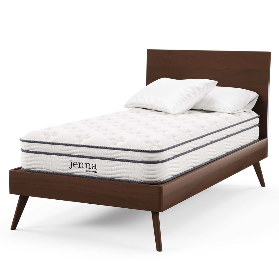 Aria 8" Innerspring and Foam Twin Mattress in White