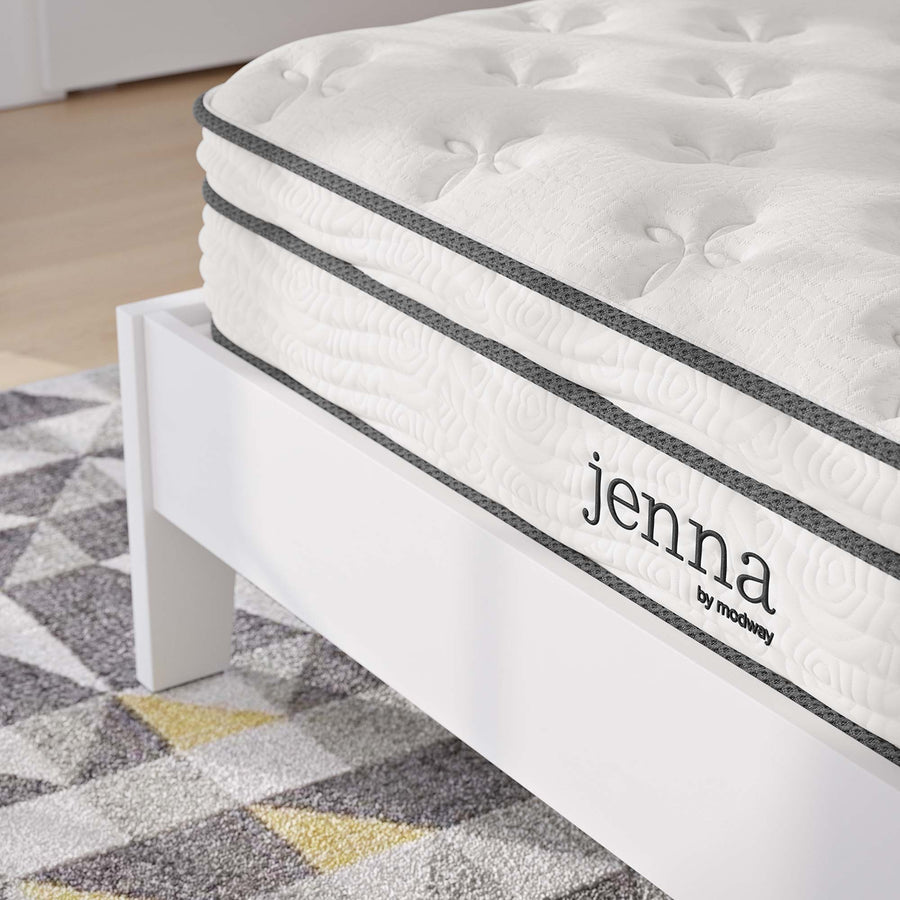 Aria 8" Innerspring and Foam Full Mattress in White
