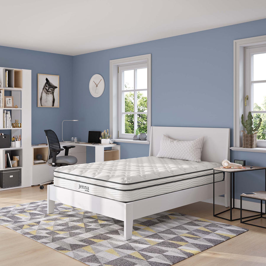 Aria 8" Innerspring and Foam Full Mattress in White