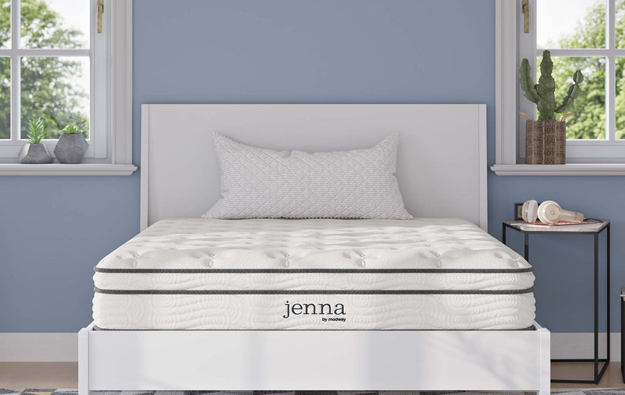 Aria 8" Innerspring and Foam Full Mattress in White