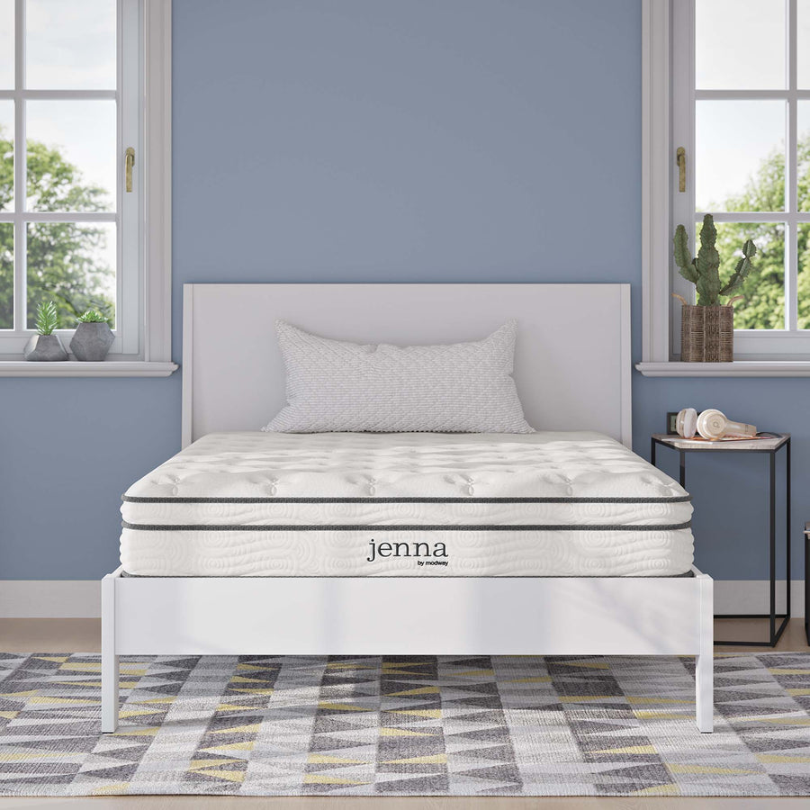 Aria 8" Innerspring and Foam Full Mattress in White