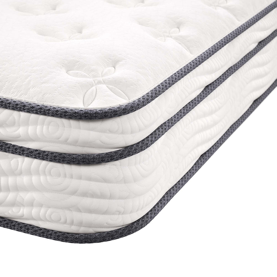 Aria 8" Innerspring and Foam Full Mattress in White