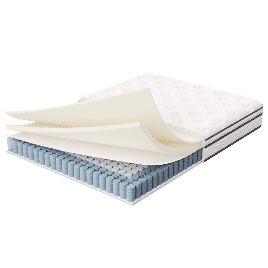Aria 8" Innerspring and Foam Full Mattress in White