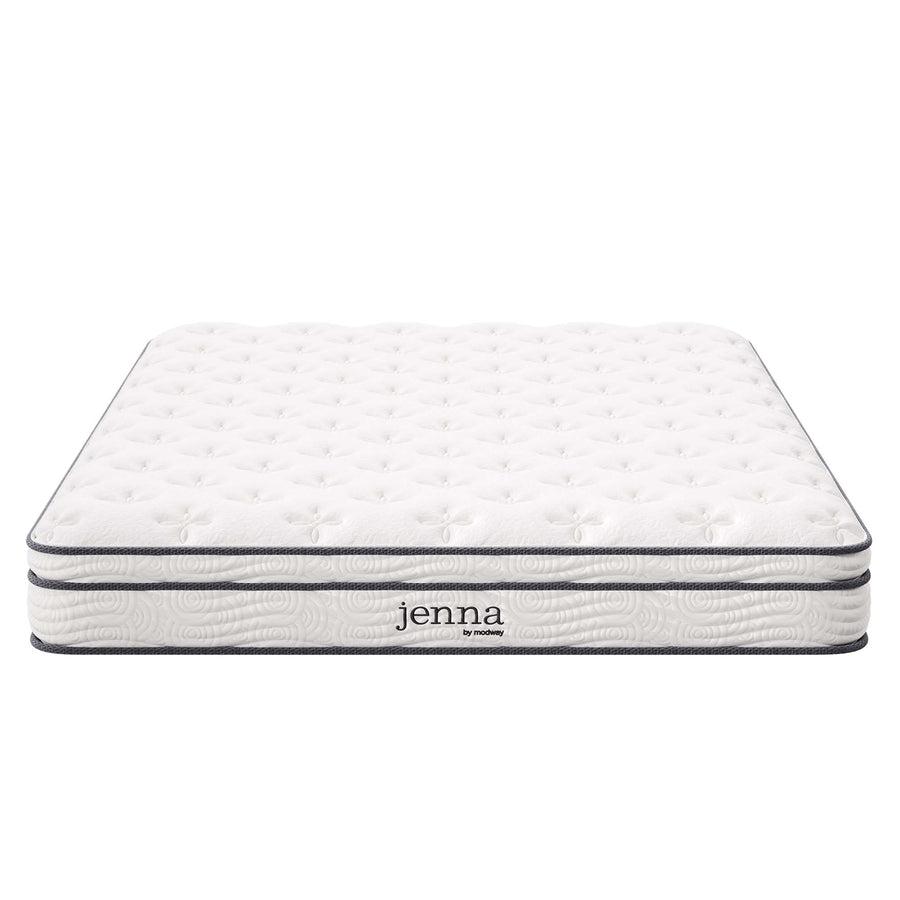 Aria 8" Innerspring and Foam Queen Mattress in White