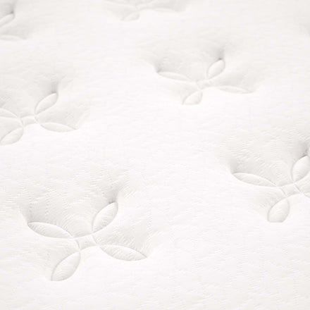 Jenna 8" Innerspring and Foam Queen Mattress in White