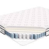 Aria 8" Innerspring and Foam Queen Mattress in White