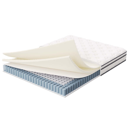 Jenna 8" Innerspring and Foam Queen Mattress in White