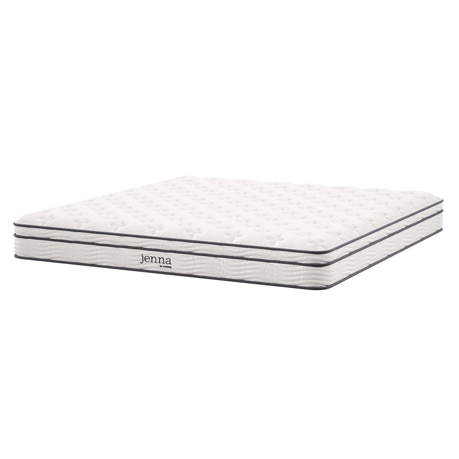 Aria 8" Innerspring and Foam King Mattress in White