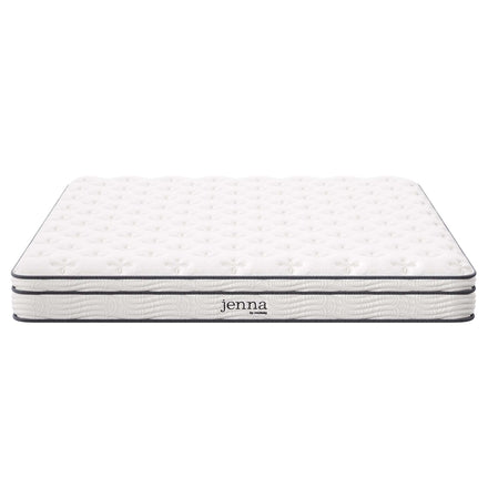 Jenna 8" Innerspring and Foam King Mattress in White
