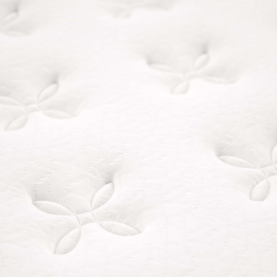 Aria 8" Innerspring and Foam King Mattress in White