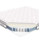 Aria 8" Innerspring and Foam King Mattress in White