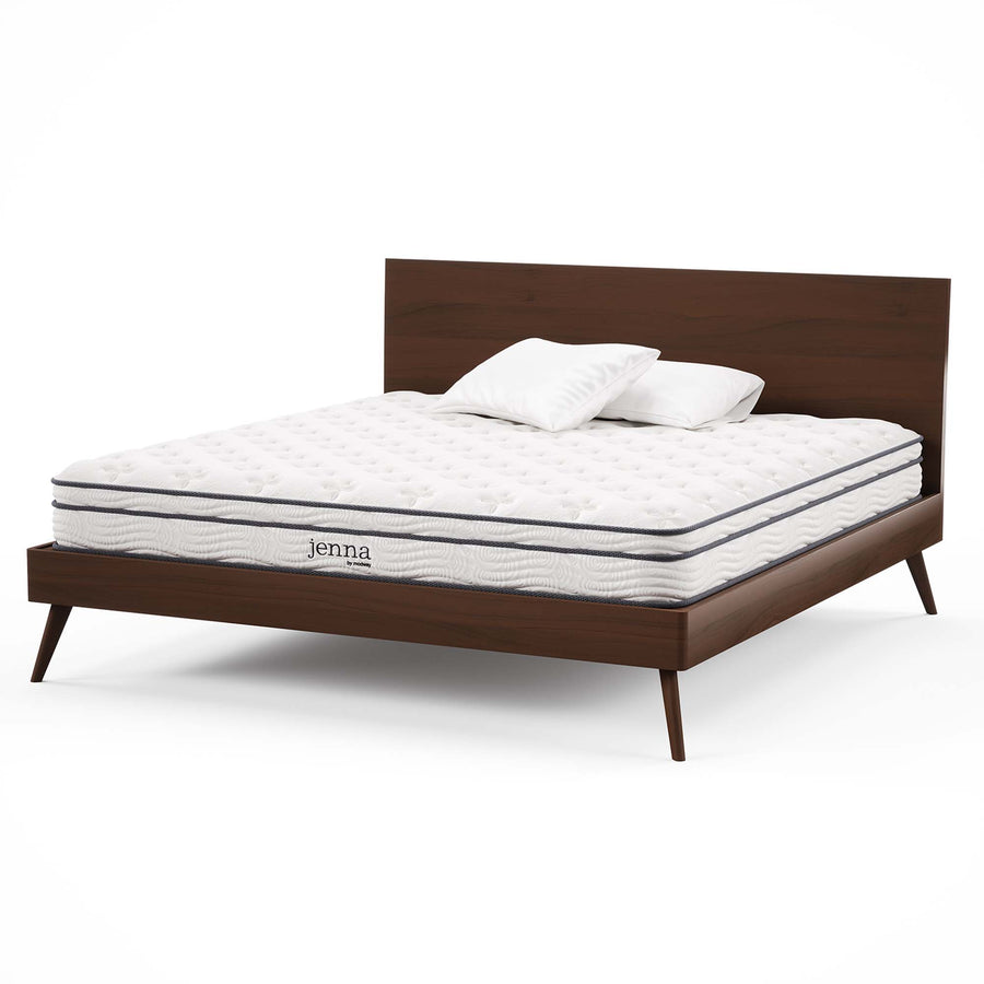 Aria 8" Innerspring and Foam King Mattress in White
